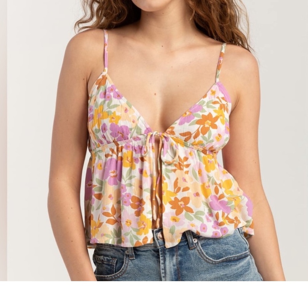 NWT - BILLABONG Happy Day Flyaway Womens Top - Size XL bohemian style tank top. - Picture 8 of 15